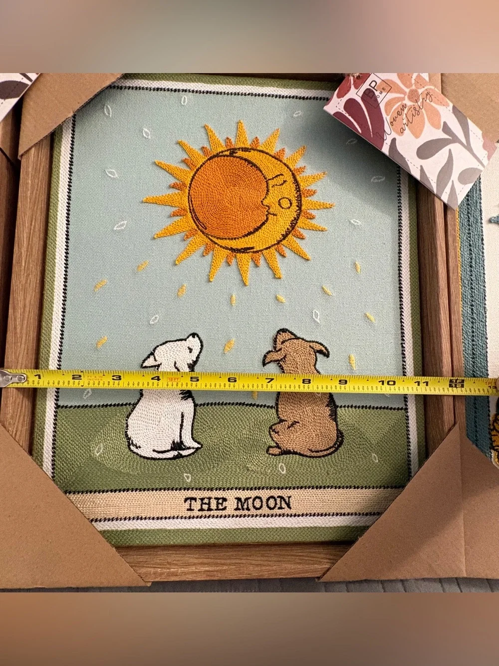 BP Home Tarot Card Wall Art Set of 3 The Kiss The Moon The Reader Decor 15x12